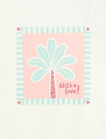 T-shirt imprimé à message