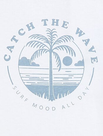 T-shirt imprimé à message