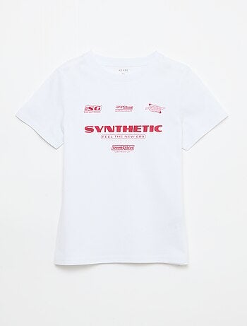 T-shirt imprimé à message