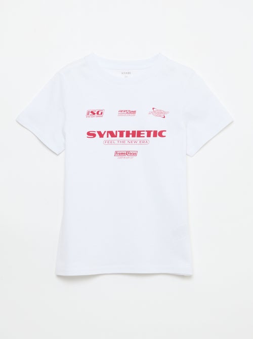 T-shirt imprimé à message - Kiabi