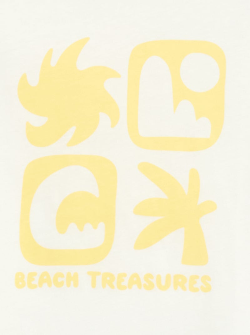 T-shirt imprimé à message Blanc - Kiabi