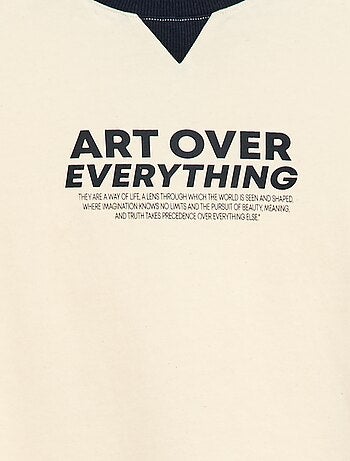 T-shirt imprimé à message