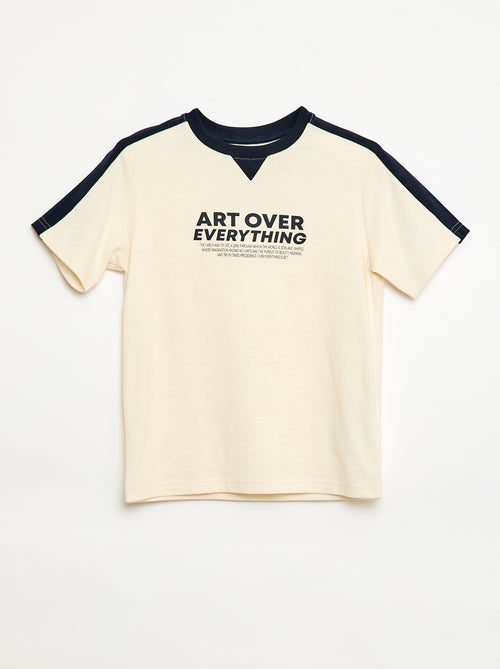 T-shirt imprimé à message - Kiabi