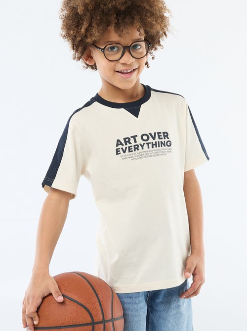 T-shirt imprimé à message - Kiabi