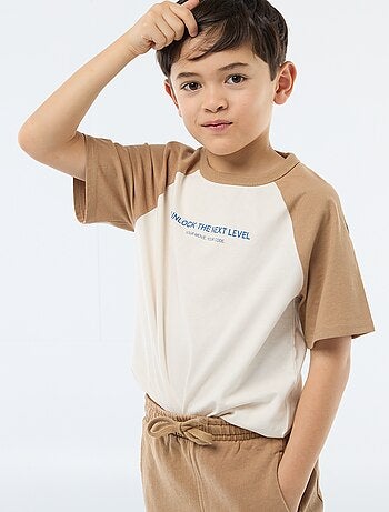 T-shirt imprimé à message