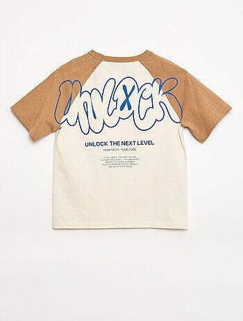 T-shirt imprimé à message