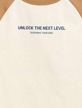 T-shirt imprimé à message