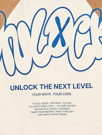 T-shirt imprimé à message