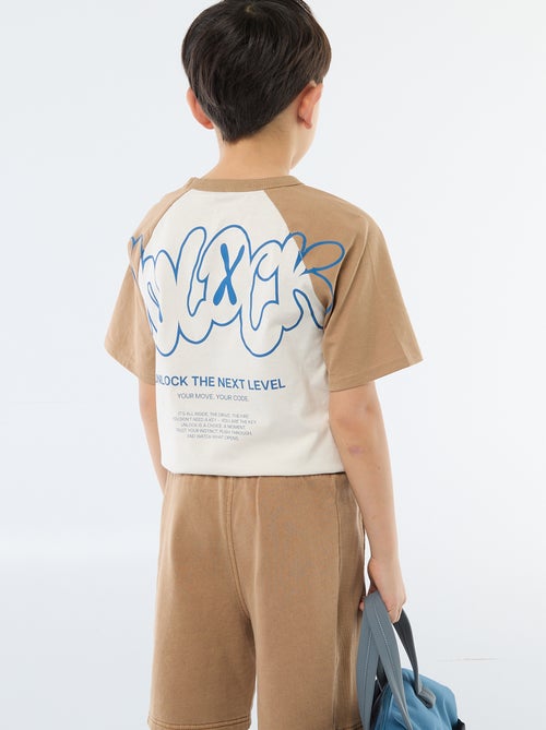 T-shirt imprimé à message - Kiabi