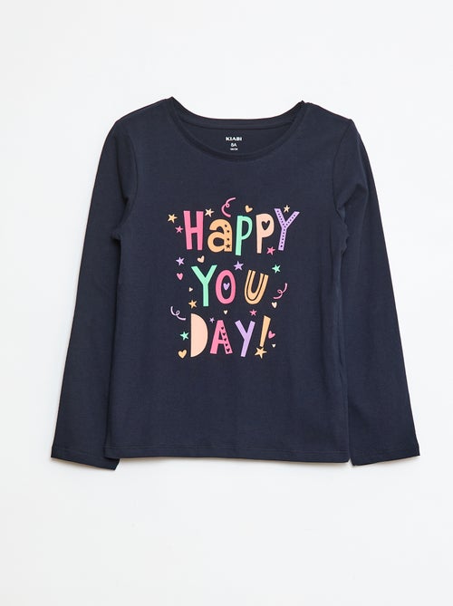 T-shirt imprimé à message - Kiabi
