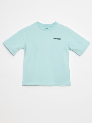 T-shirt imprimé à message