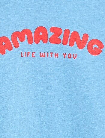 T-shirt imprimé à message