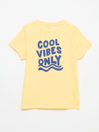 T-shirt imprimé à message