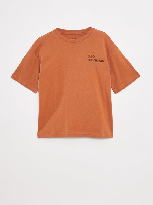 T-shirt imprimé à message - Kiabi