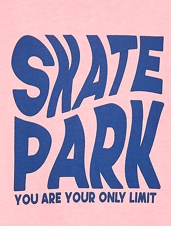 T-shirt imprimé à message