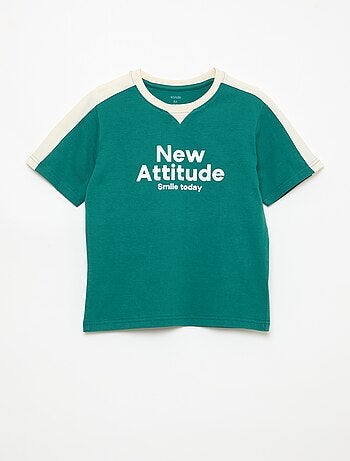 T-shirt imprimé à message