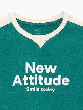 T-shirt imprimé à message