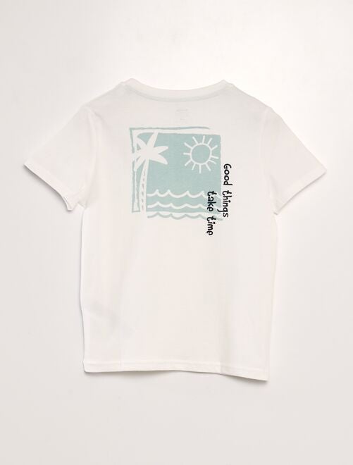 T-shirt imprimé à messages - Kiabi