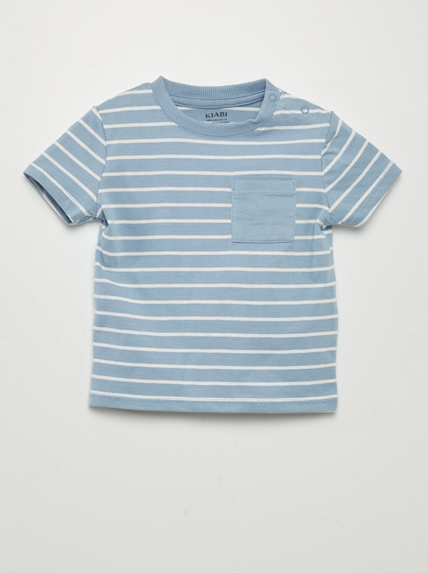 T-shirt Manches Longues Enfant Garçon/fille - Rayé, Avec Poche, Confortable, Taille 152 - 7