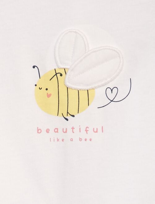 T-shirt imprimé 'abeille' + animation en relief - Kiabi