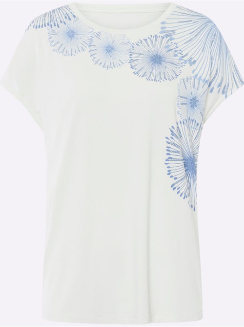 T-shirt Imprimé Accents Brillants - Taille Standard - helline - Kiabi