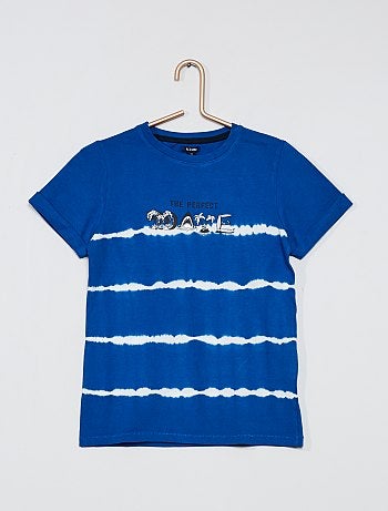 T-shirt imprimé acid wash