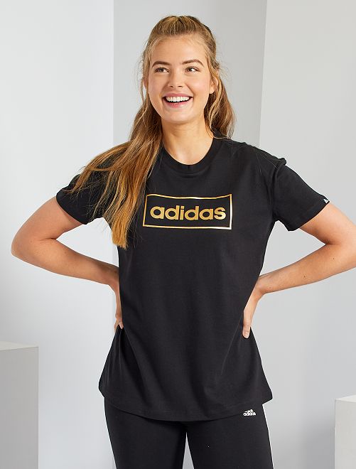 T-shirt imprimé 'adidas'                             noir 
