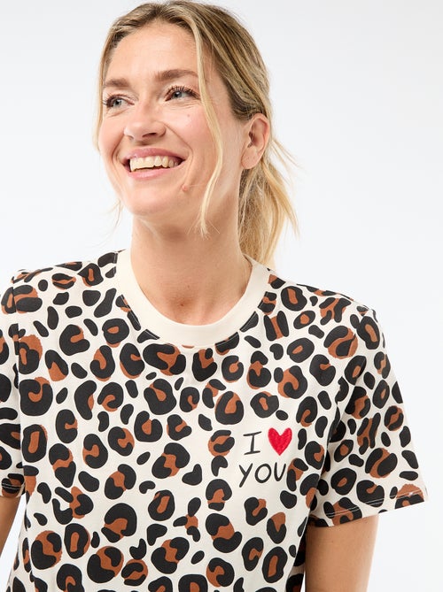 T-shirt imprimé  'Agathe Sorlet x Kiabi' - Saint-Valentin - Kiabi