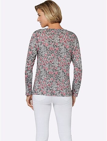 T-shirt Imprimé Agréable Et Chaud - Taille Standard - Moda Vilona
