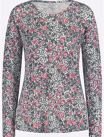 T-shirt Imprimé Agréable Et Chaud - Taille Standard - Moda Vilona