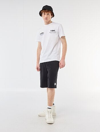 T-shirt imprimé 'alpine' en coton uni