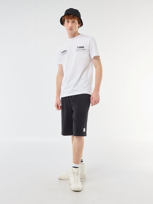 T-shirt imprimé 'alpine' en coton uni - Kiabi