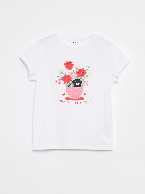 T-shirt imprimé animé manches courtes - Kiabi