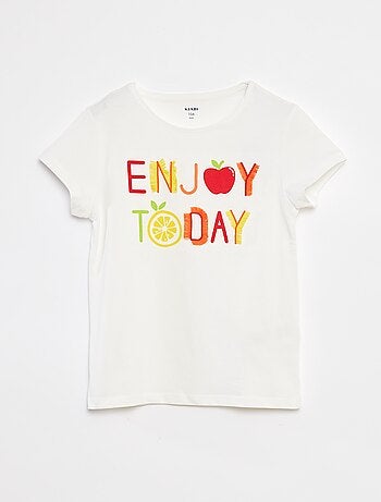 T-shirt imprimé animé manches courtes