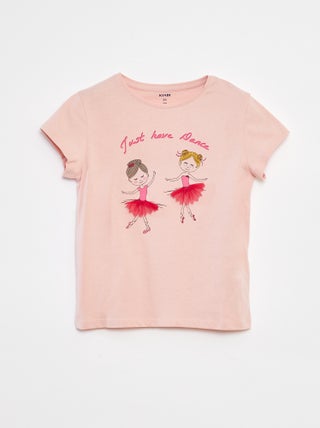 T-shirt imprimé animé manches courtes