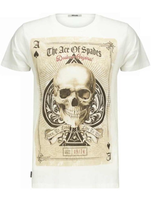 T-shirt imprimé As de pique effet vintage 'Deeluxe' - Kiabi