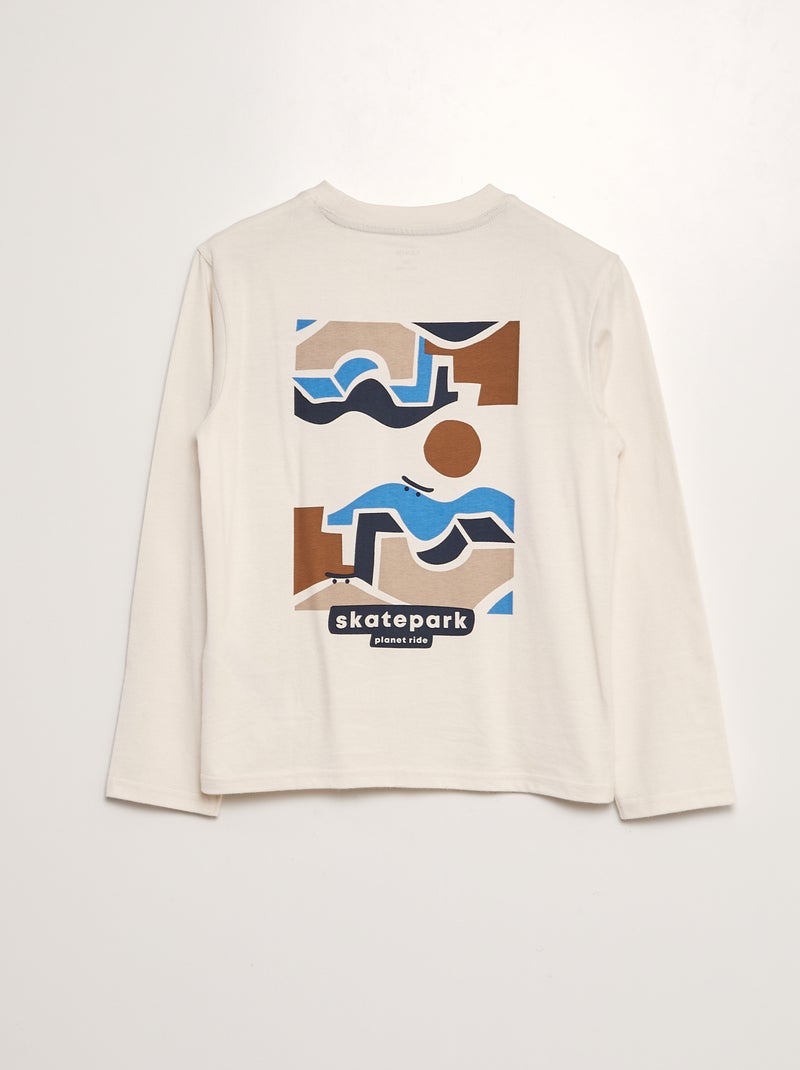 T-shirt imprimé Beige - Kiabi