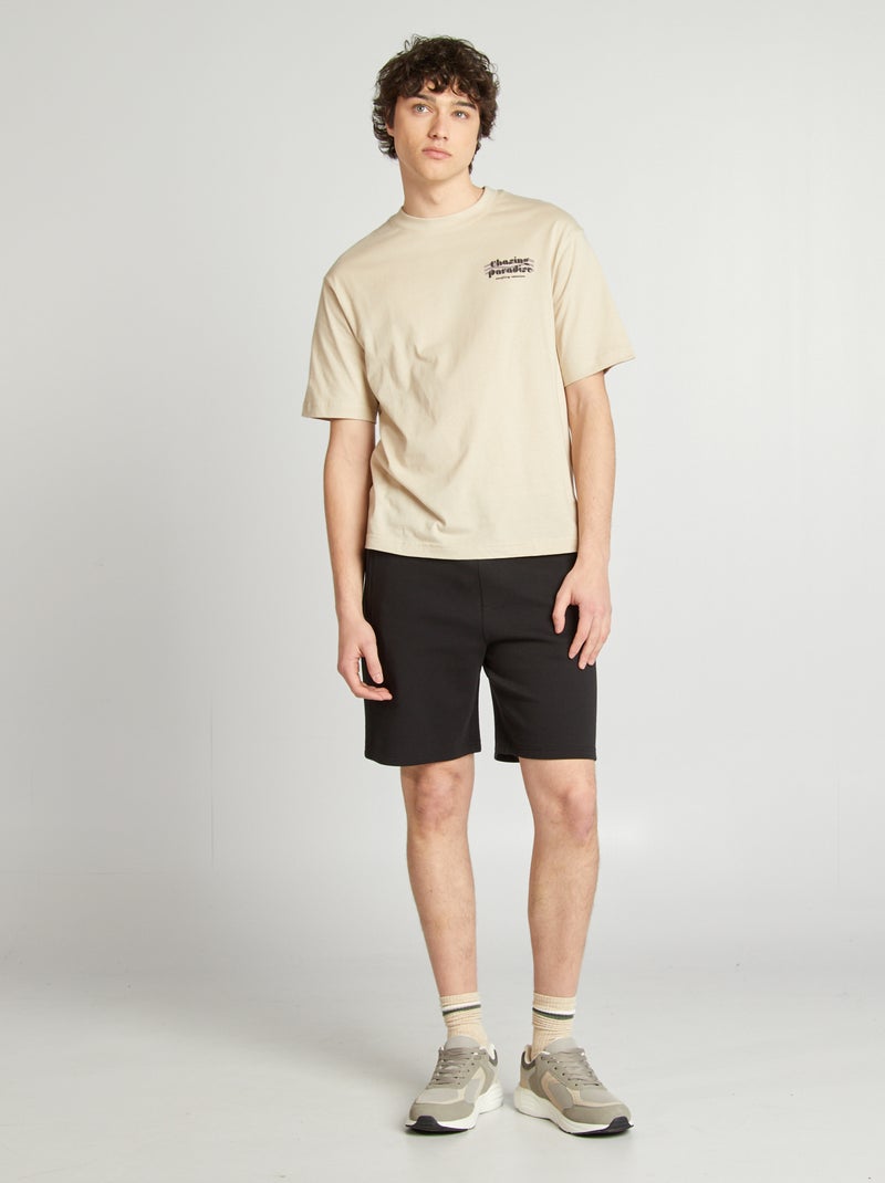 T-shirt imprimé Beige - Kiabi