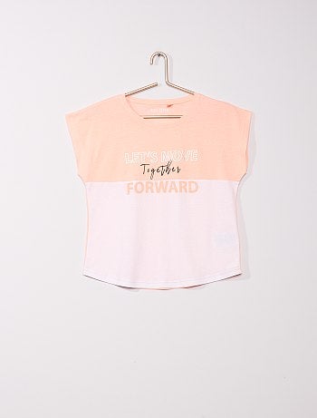 T-shirt imprimé bicolore