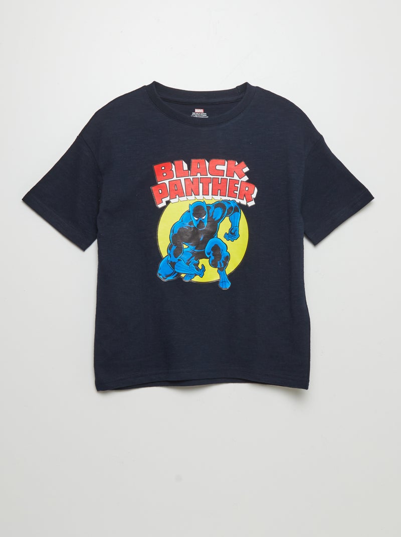 T-shirt imprimé 'Black Panther' Bleu - Kiabi