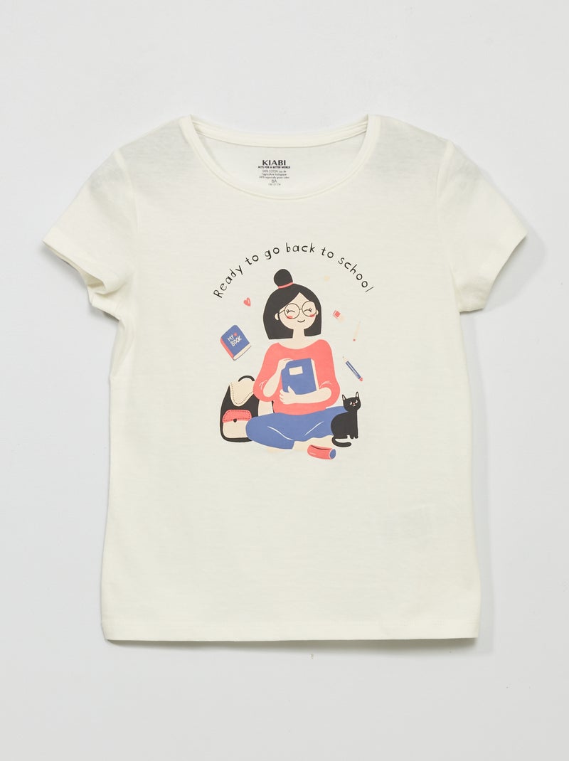 T-shirt imprimé Blanc - Kiabi
