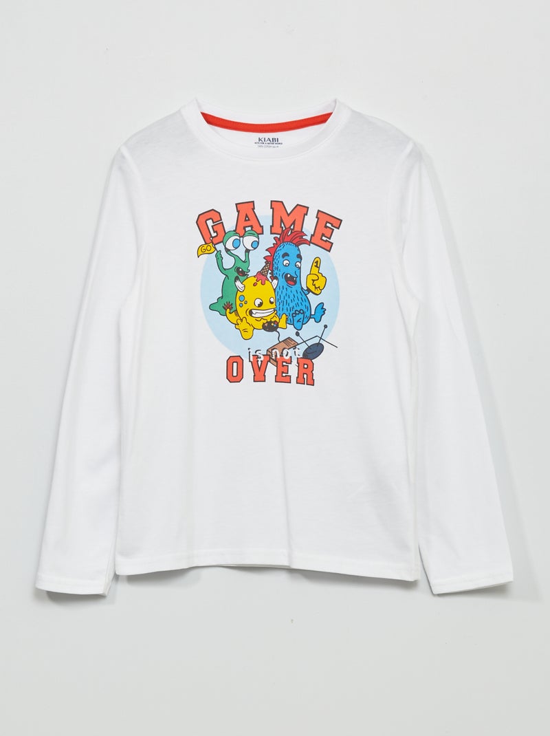 T-shirt imprimé Blanc - Kiabi