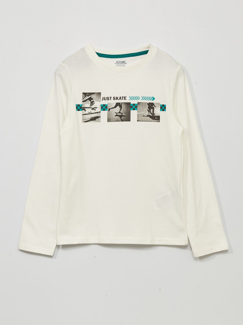 T-shirt imprimé Blanc - Kiabi