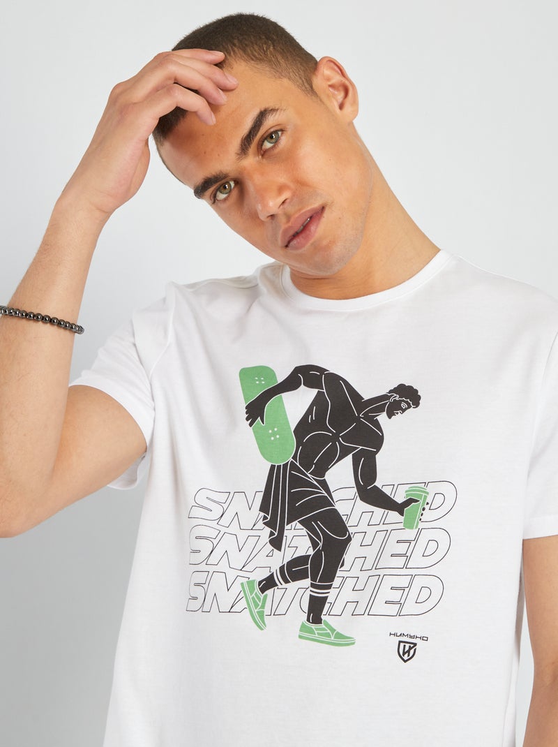 T-shirt imprimé Blanc - Kiabi
