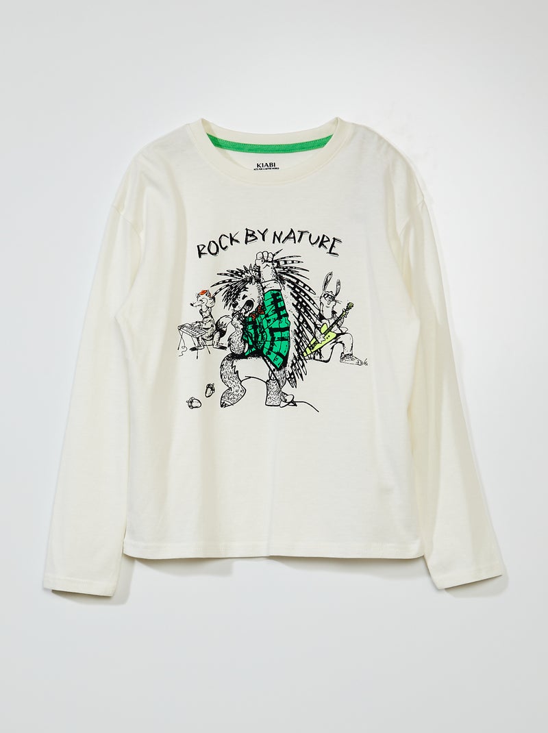 T-shirt imprimé Blanc - Kiabi