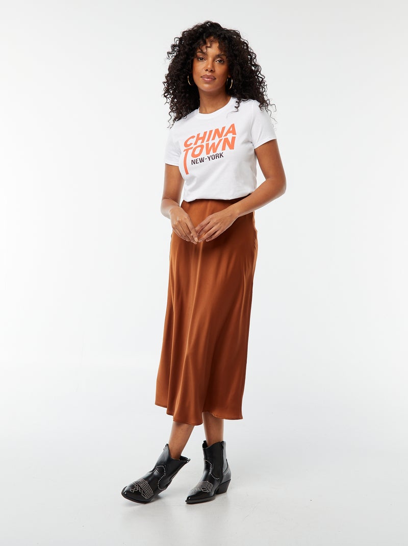 T-shirt imprimé Blanc - Kiabi