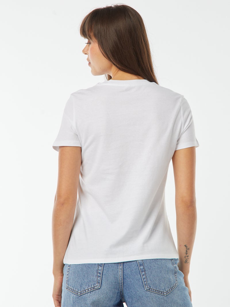 T-shirt imprimé Blanc - Kiabi