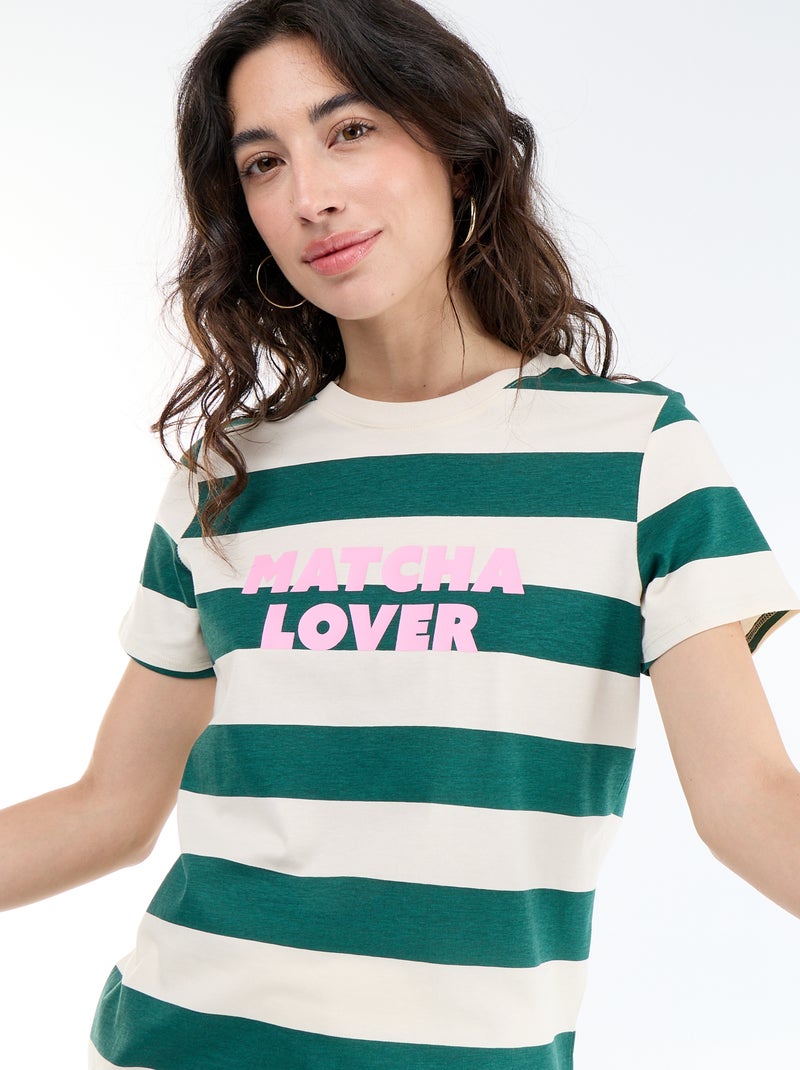 T-shirt imprimé Blanc - Kiabi