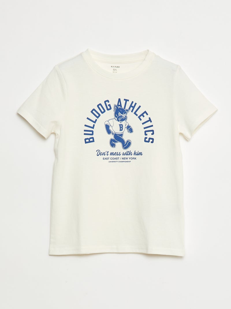 T-shirt imprimé Blanc - Kiabi