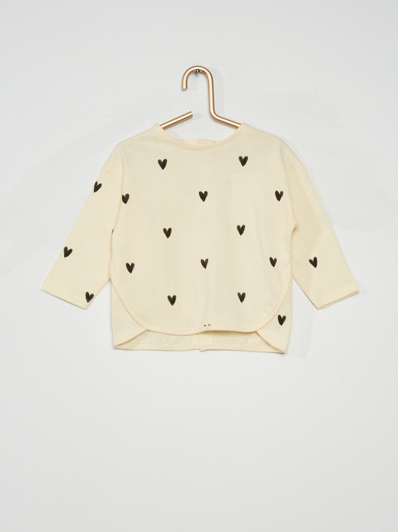 T-shirt imprimé blanc - Kiabi